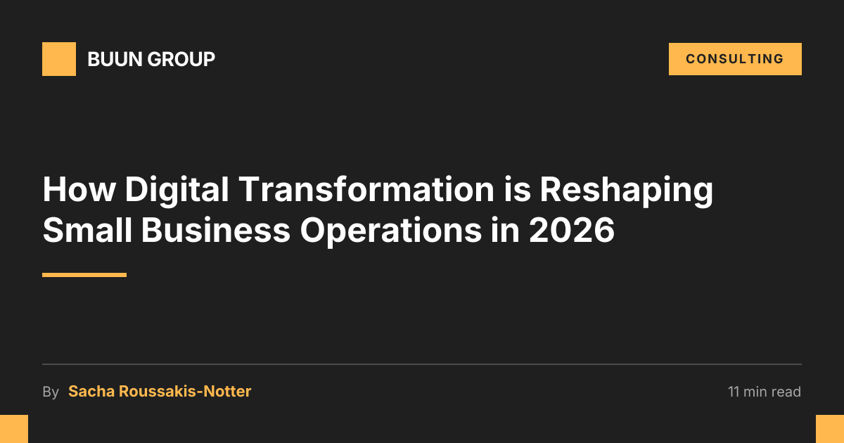 How Digital Transformation is Reshaping Small Business Operations in ...